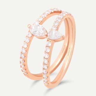 BAGUE PROTECTION Or Rose