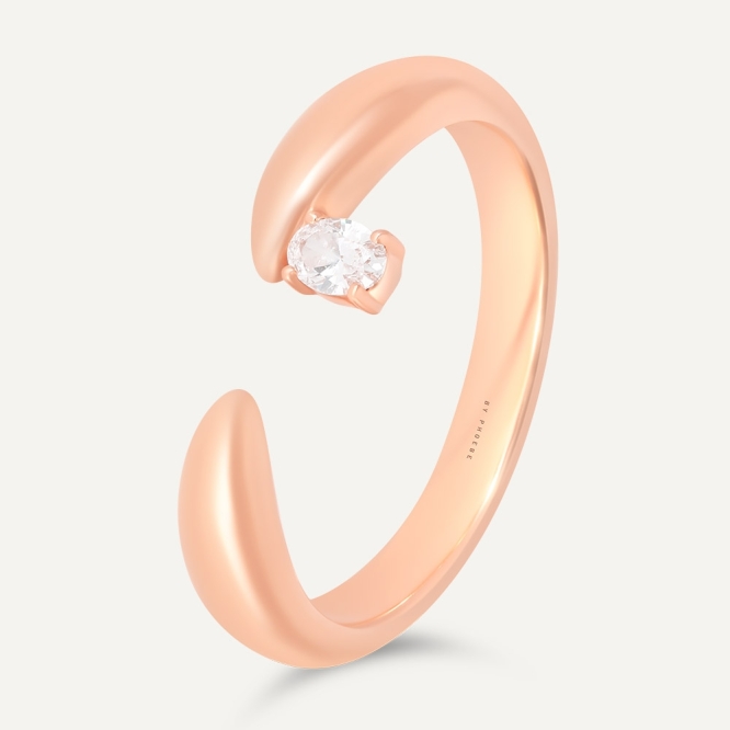 BAGUE VAILLANCE Or Rose