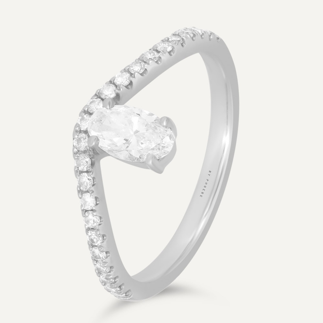 BAGUE AUDACE Or Blanc