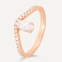 BAGUE AUDACE Or Rose