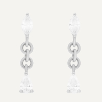 BOUCLES D'OREILLES HÉROÏQUE Or blanc